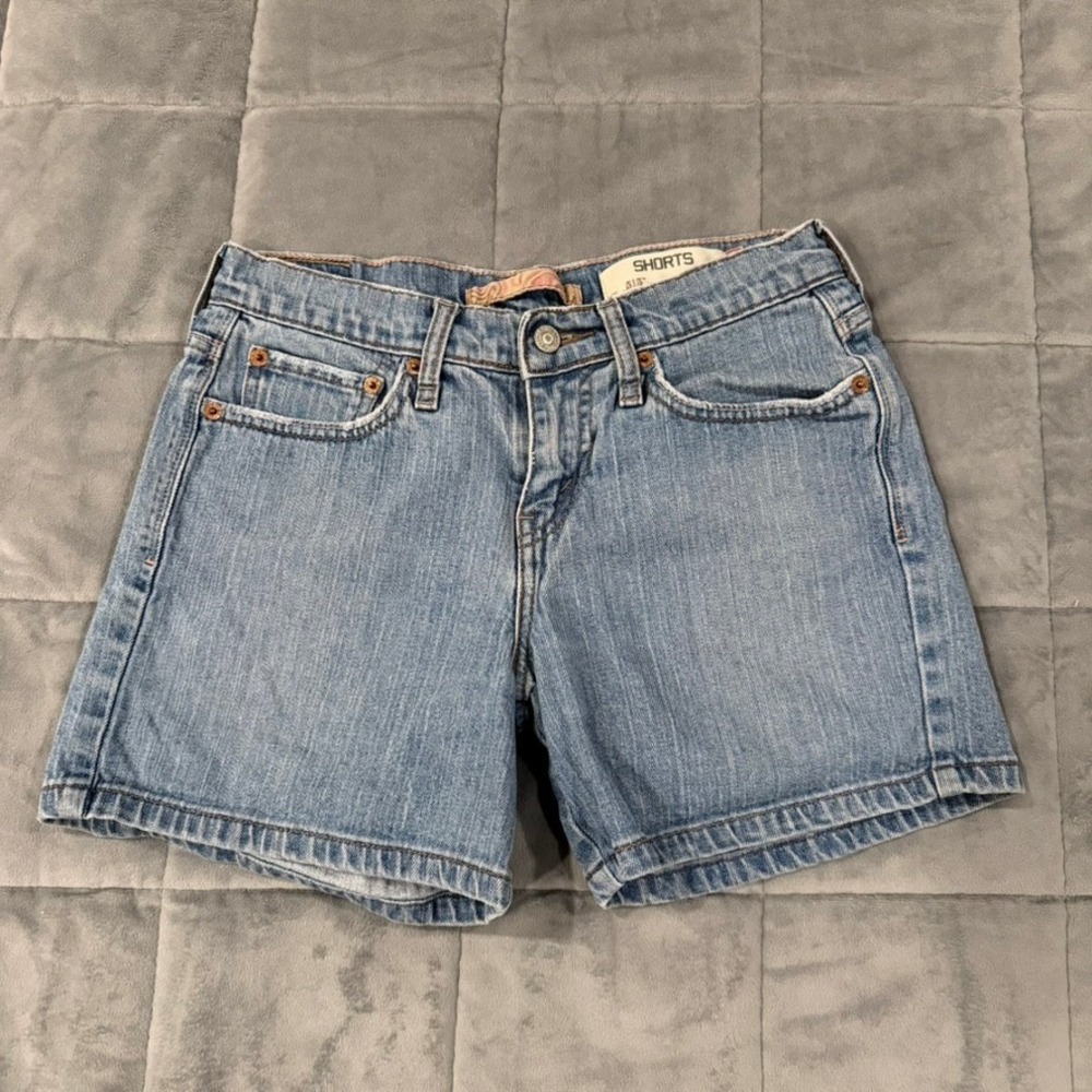 Levi's Light Blue Denim Jean Shorts
